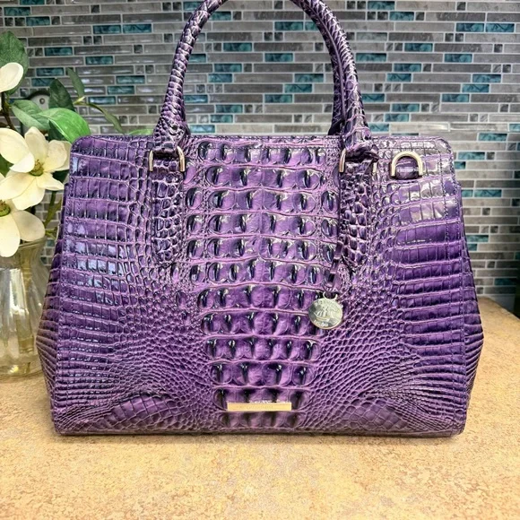 NWT Brahmin Small Finley Heroic Purple purse - Picture 2 of 7